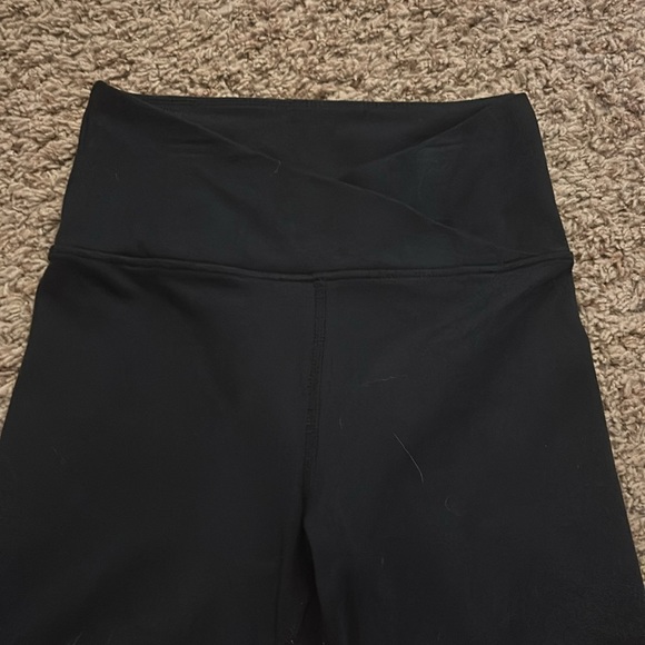 2 pairs black biker shorts, balance collection, one crossover waist one normal. - Picture 2 of 5